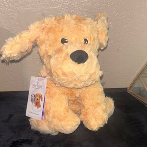 Warmies golden dog microwave stuffed animal new soothing lavender plush